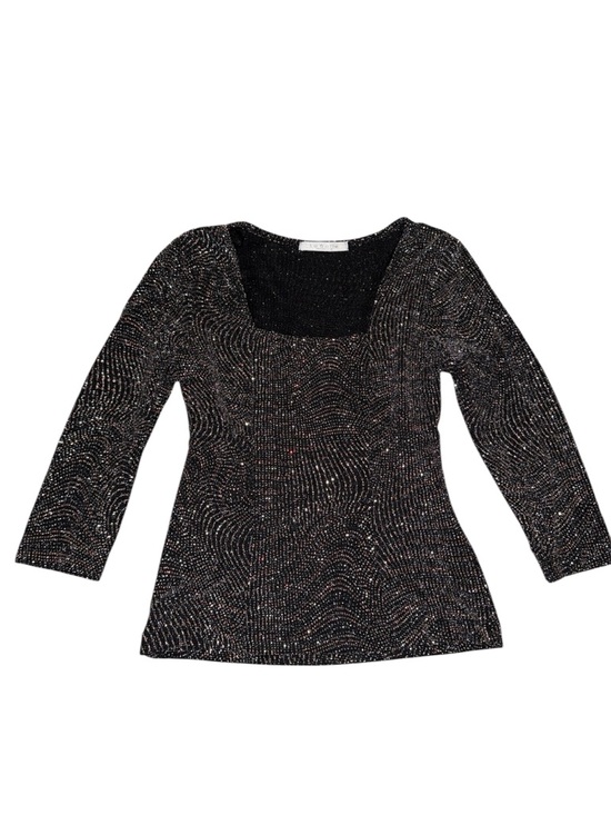 La Belle Tops - Sparkling Quarter Sleeve Top